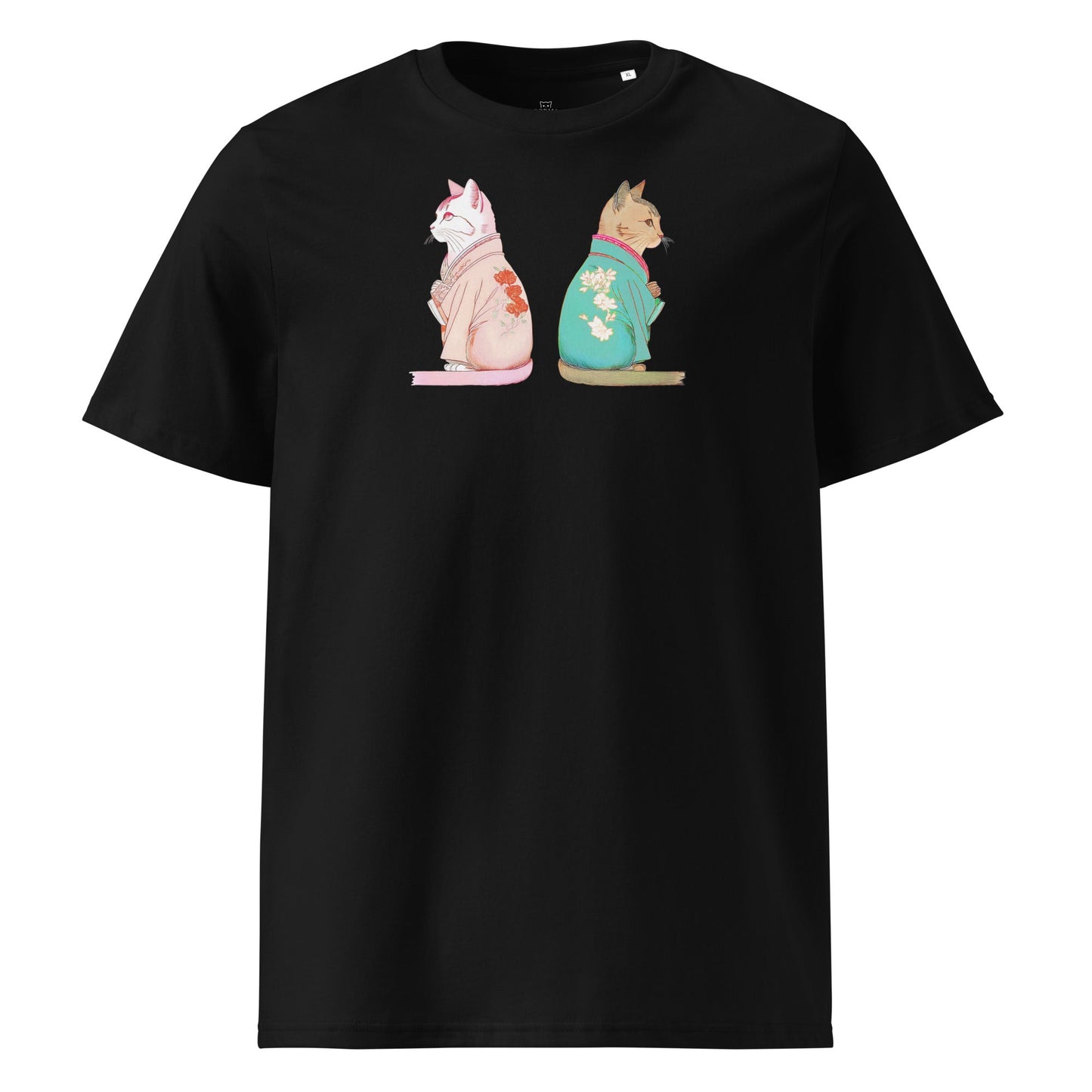 2 Cats with Kimono | organic cotton t-shirt - Gorma & Friends