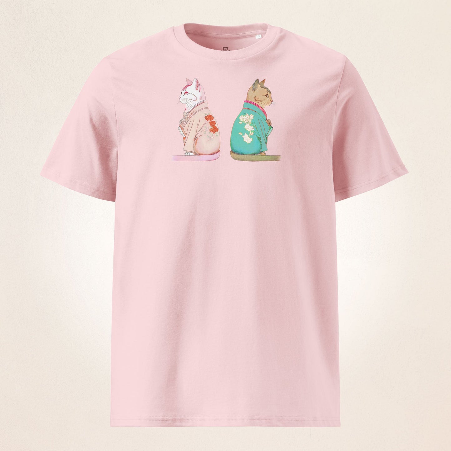 2 Cats with Kimono | organic cotton t-shirt - Gorma & Friends