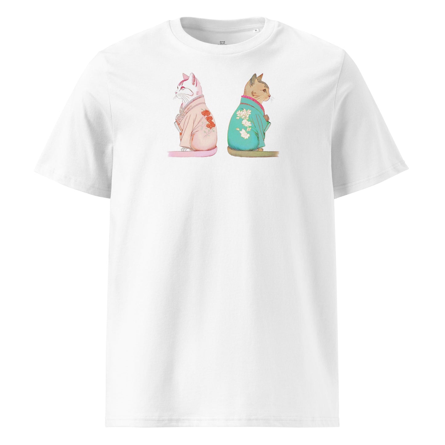 2 Cats with Kimono | organic cotton t-shirt - Gorma & Friends