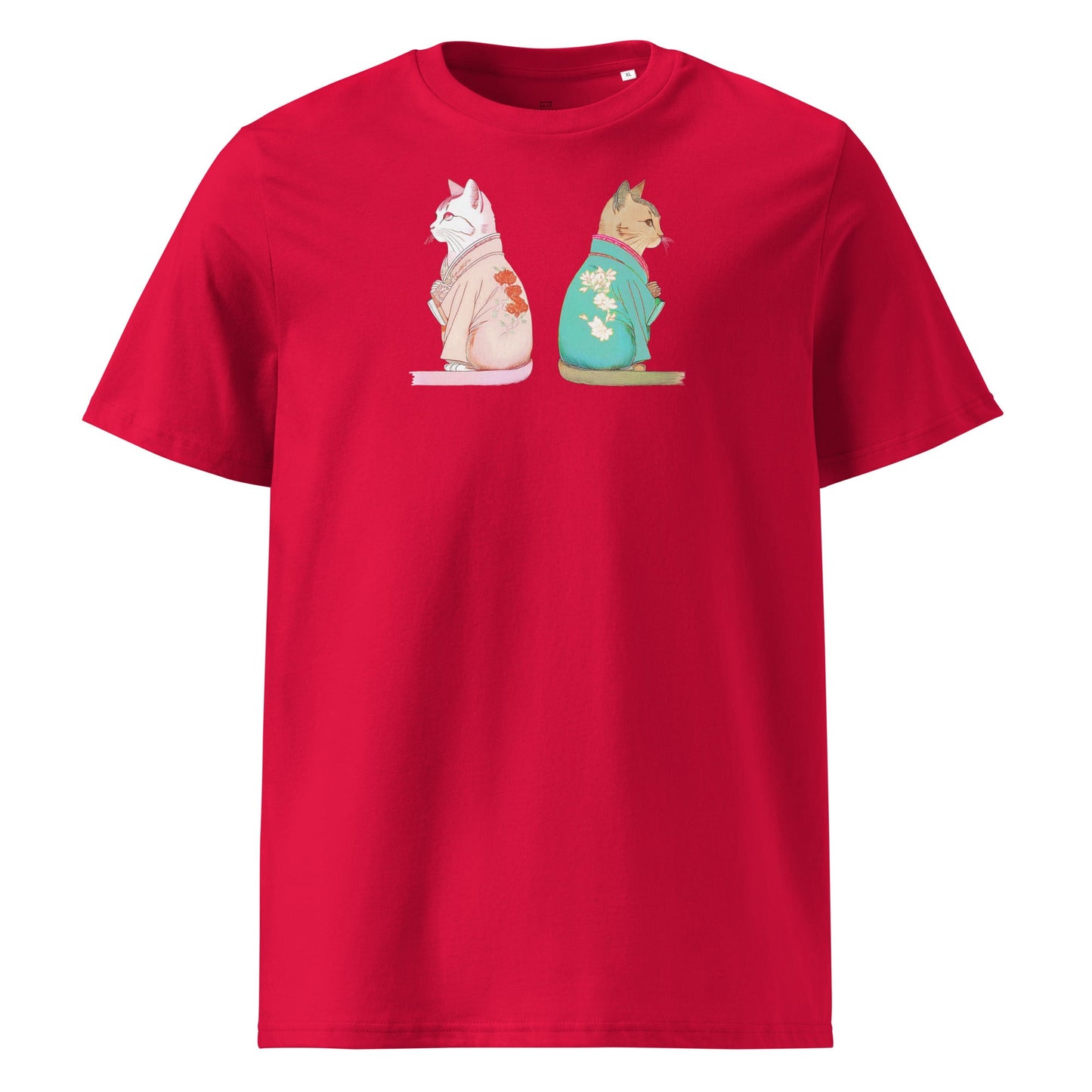 2 Cats with Kimono | organic cotton t-shirt - Gorma & Friends