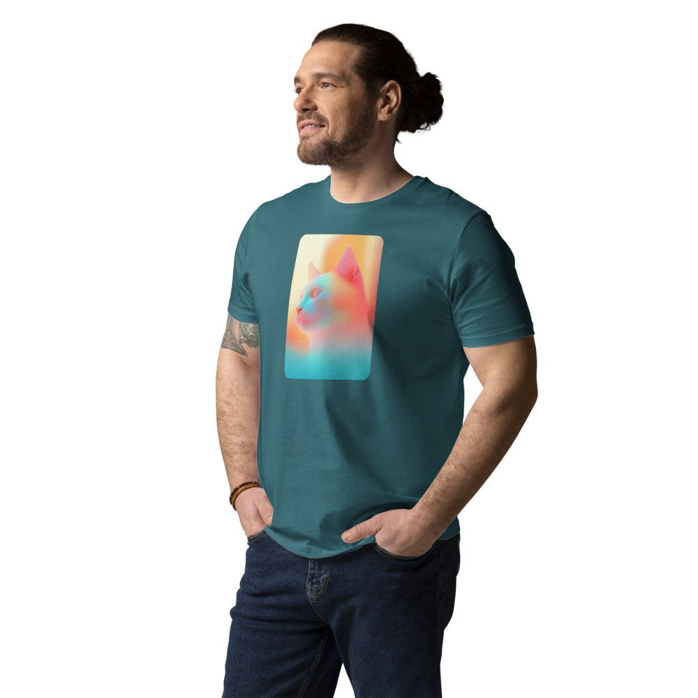 Abstract Neon Color Cat | Unisex organic t-shirt - Gorma & Friends