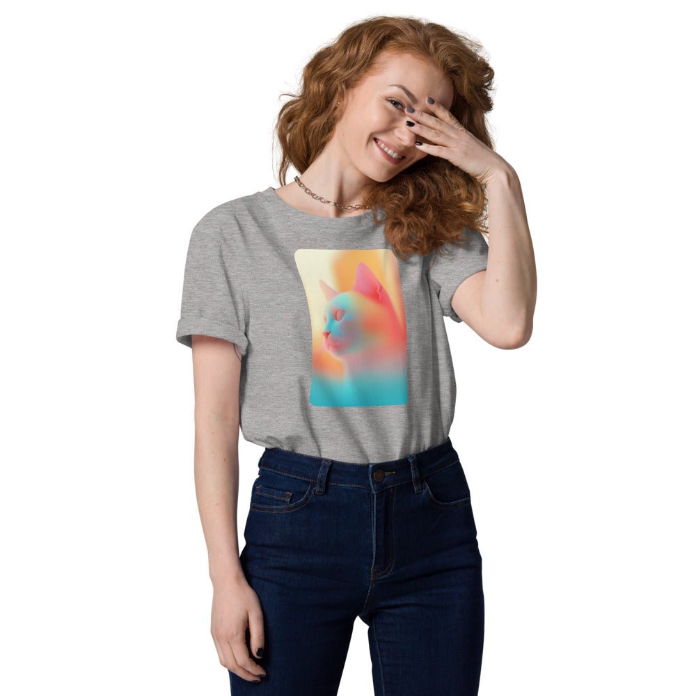 Abstract Neon Color Cat | Unisex organic t-shirt - Gorma & Friends