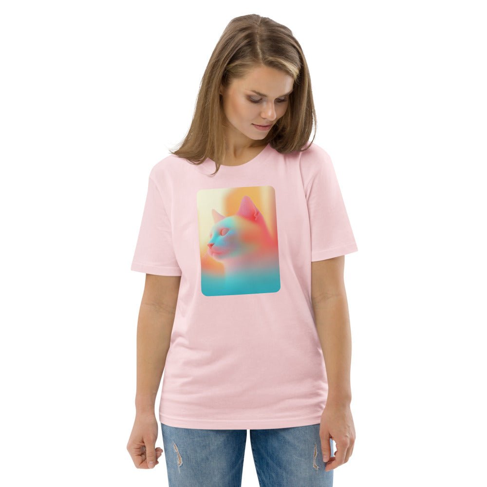 Abstract Neon Color Cat | Unisex organic t-shirt - Gorma & Friends