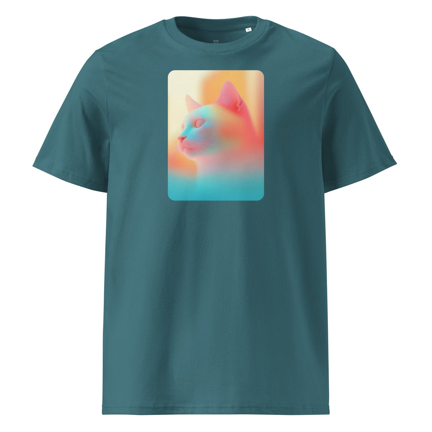 Abstract Neon Color Cat | Unisex organic t-shirt - Gorma & Friends