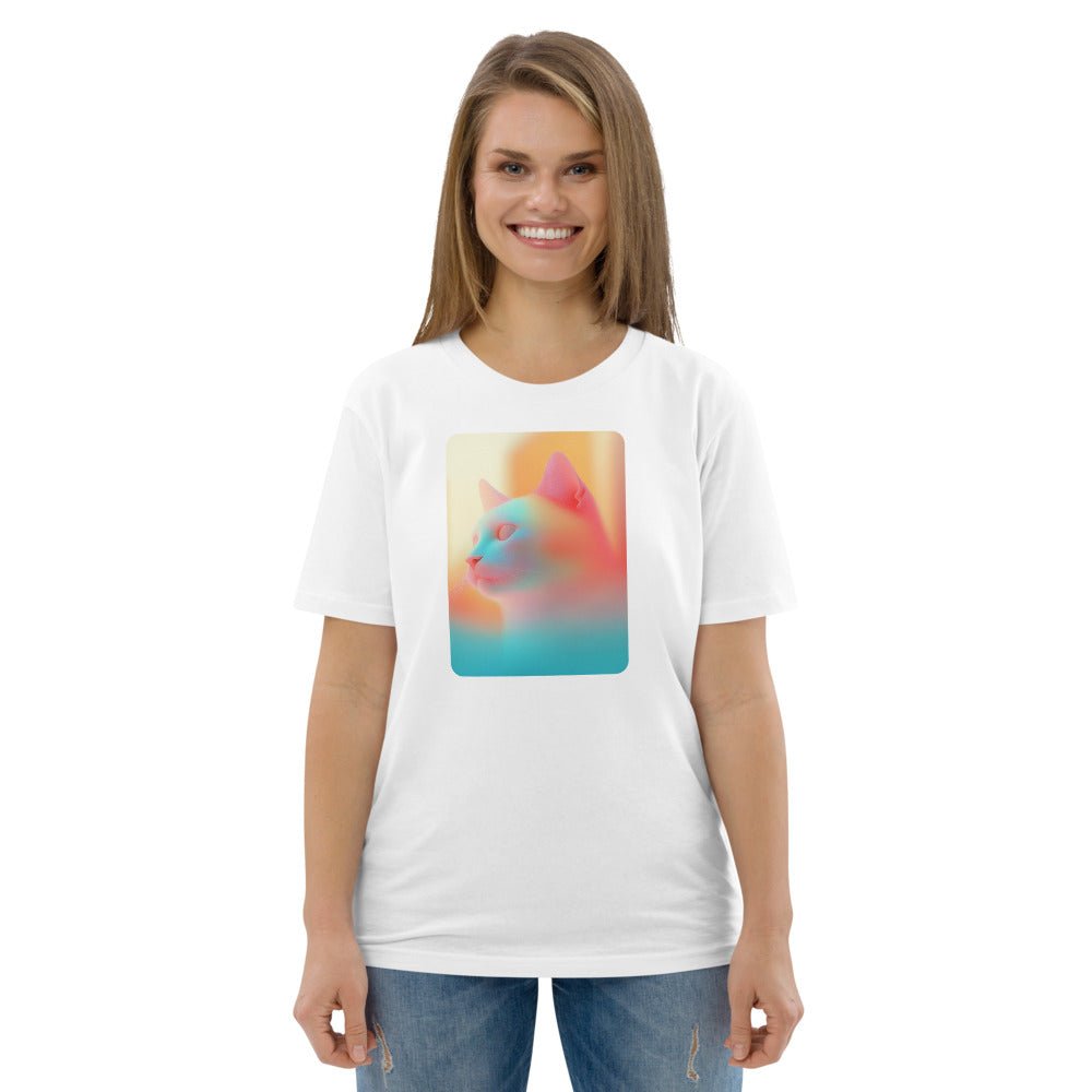 Abstract Neon Color Cat | Unisex organic t-shirt - Gorma & Friends