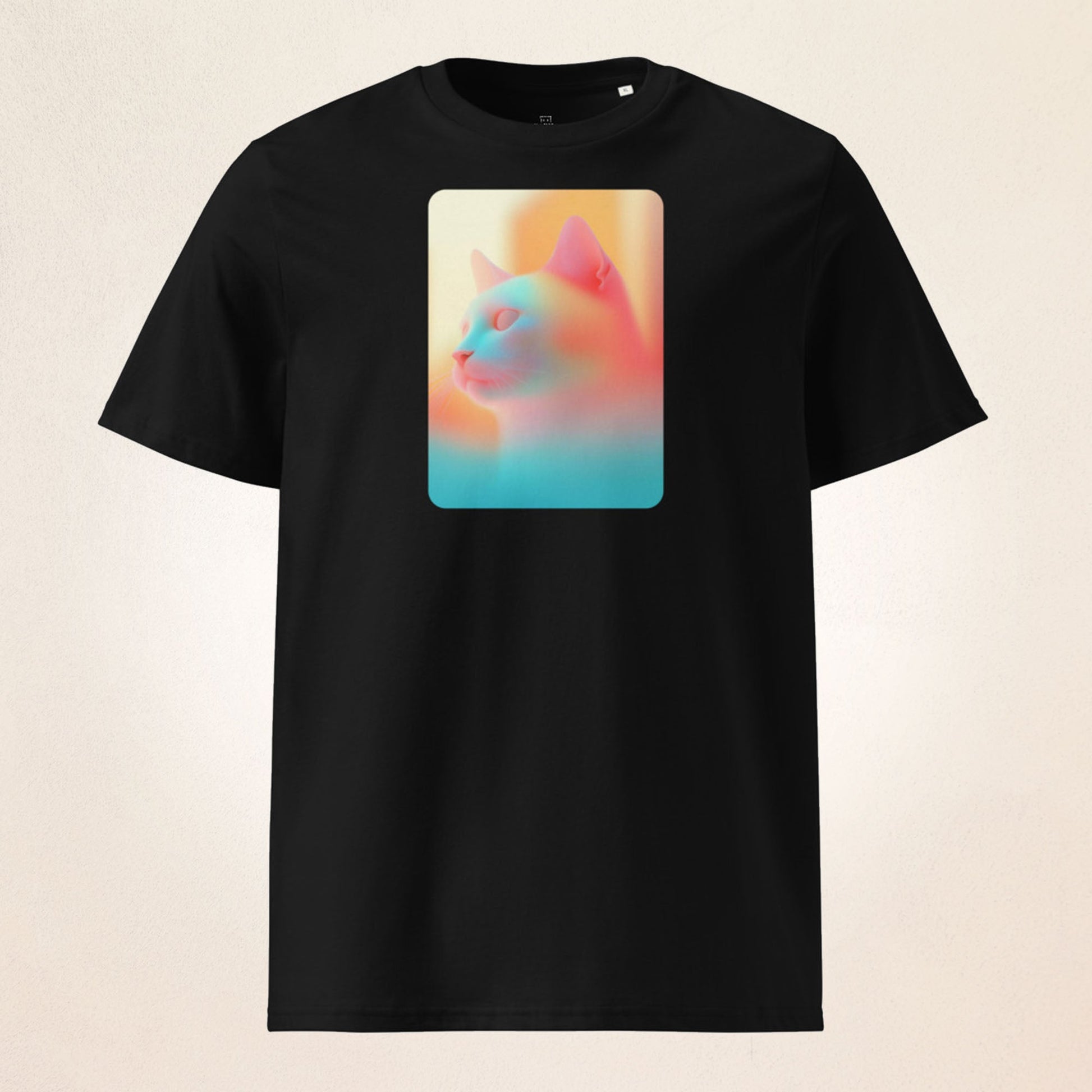 Abstract Neon Color Cat | Unisex organic t-shirt - Gorma & Friends