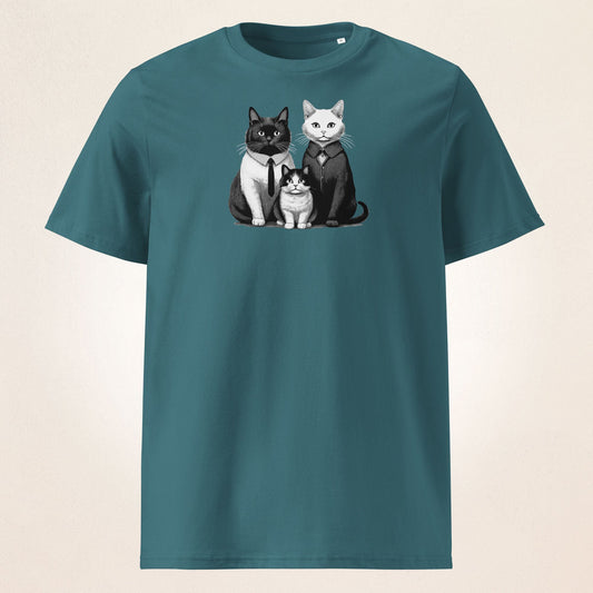 Addams Cat Family | organic cotton t-shirt - Gorma & Friends