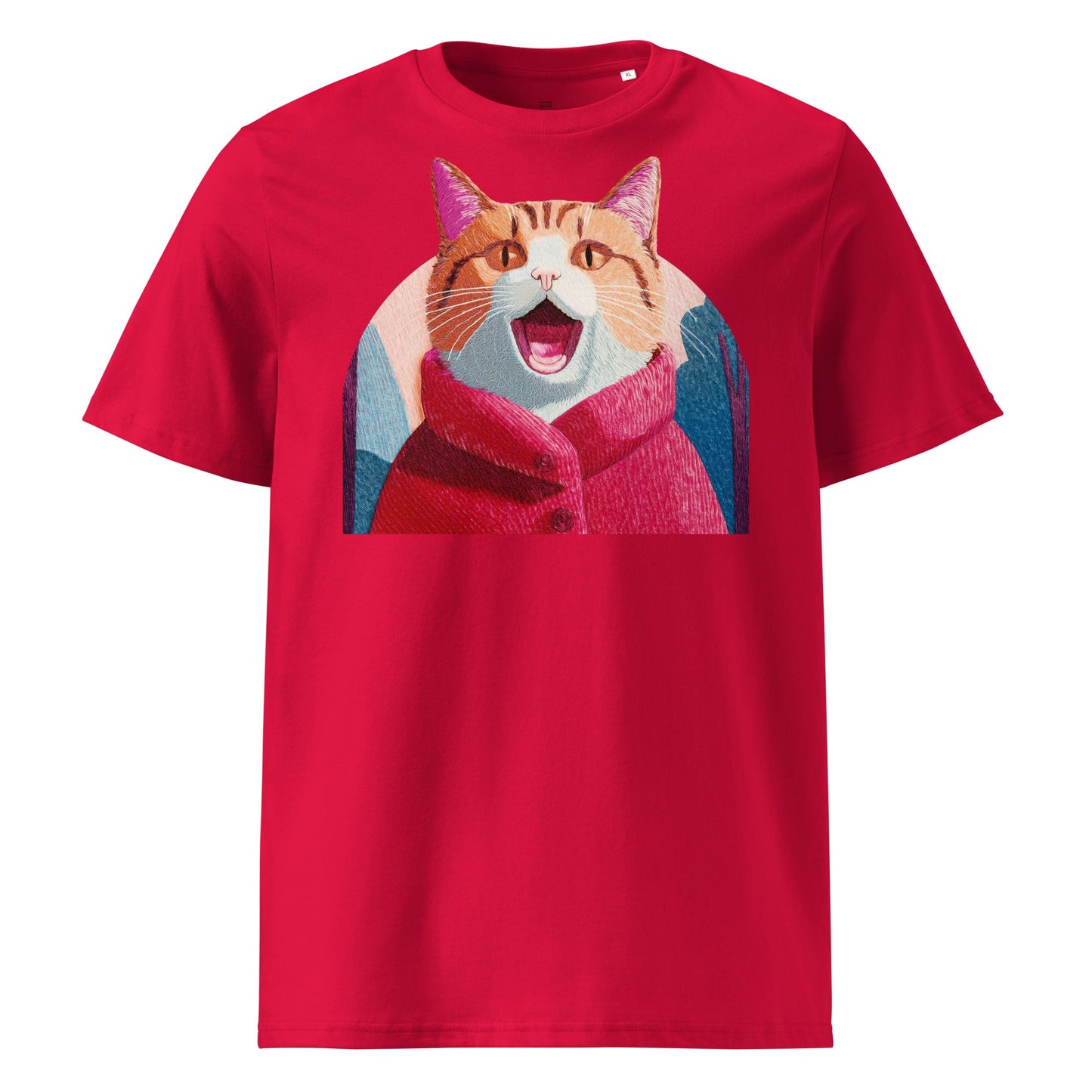 Cat in the Red Coat | Unisex organic cotton t-shirt - Gorma & Friends