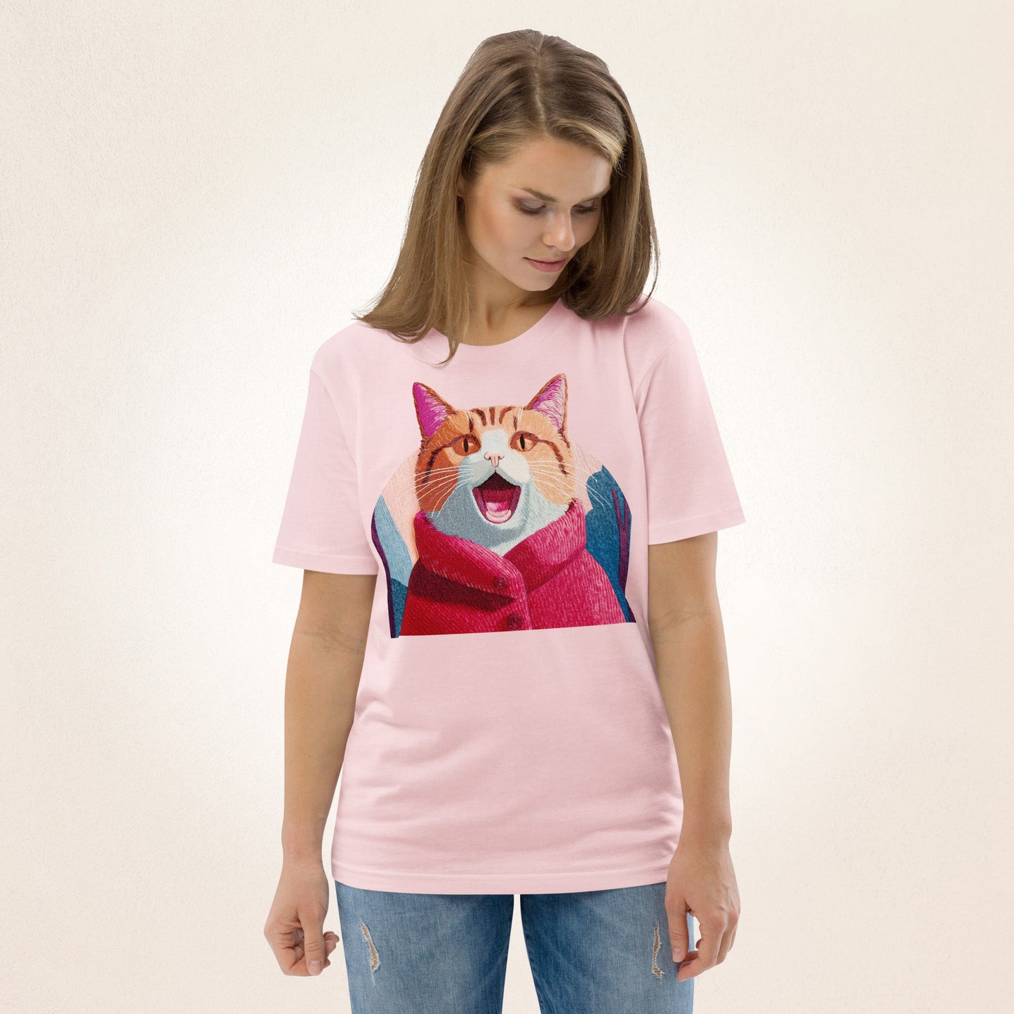 Cat in the Red Coat | Unisex organic cotton t-shirt - Gorma & Friends