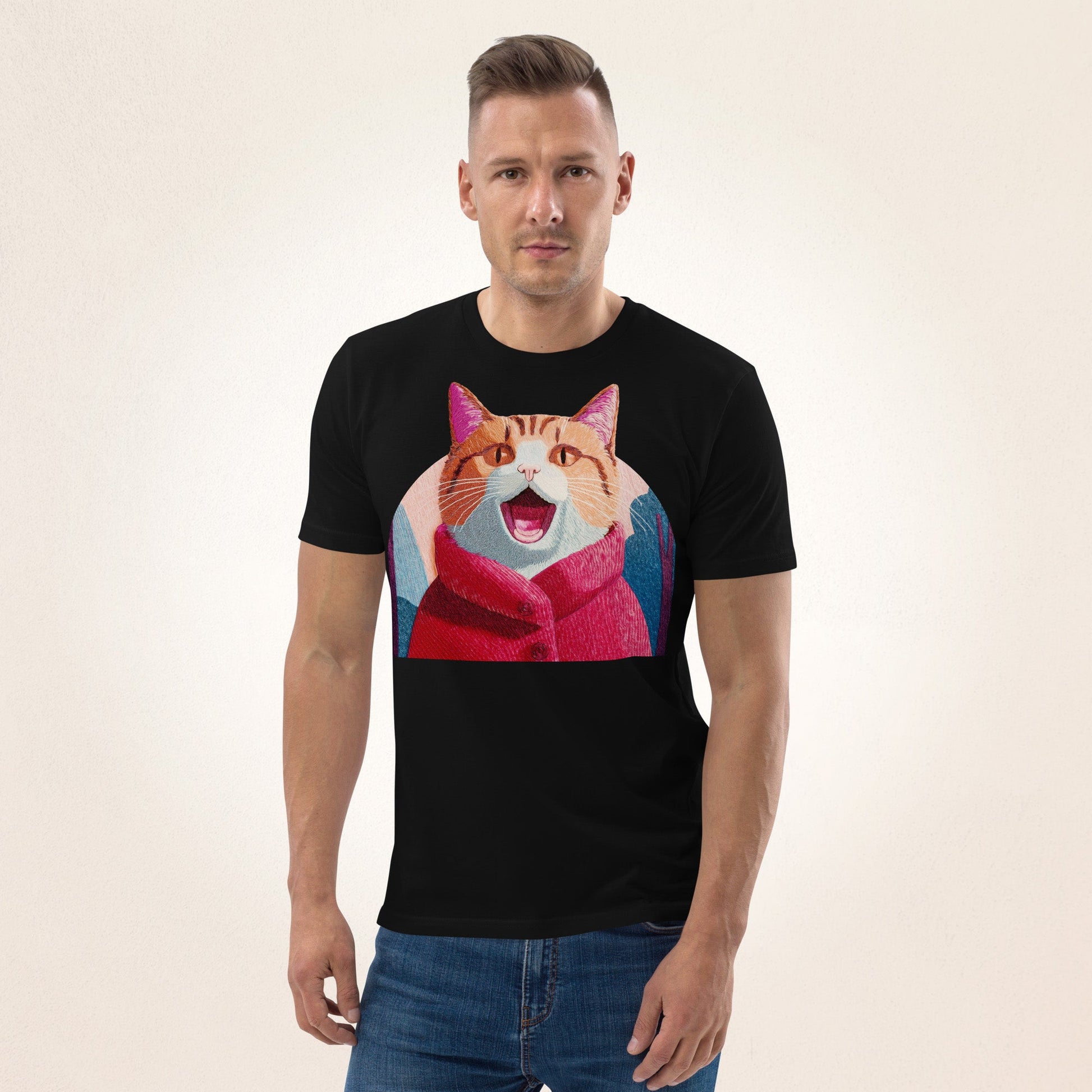 Cat in the Red Coat | Unisex organic cotton t-shirt - Gorma & Friends