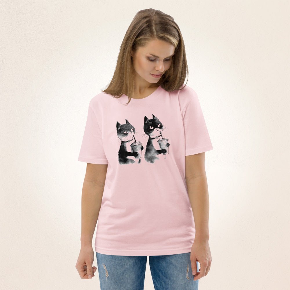 Drink Together Cats | Unisex organic cotton t-shirt - Gorma & Friends