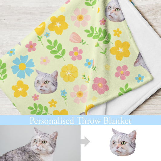 Furry Friend Blanket: Customized Pet Portrait - Spring Color | 個人化寵物毛氈（春色） - Gorma & Friends