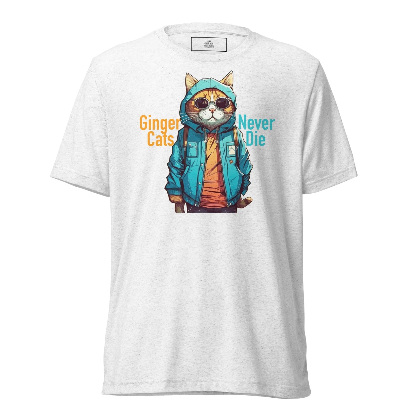 Ginger Cats Never Die | Unisex tri - blend t-shirt - Gorma & Friends