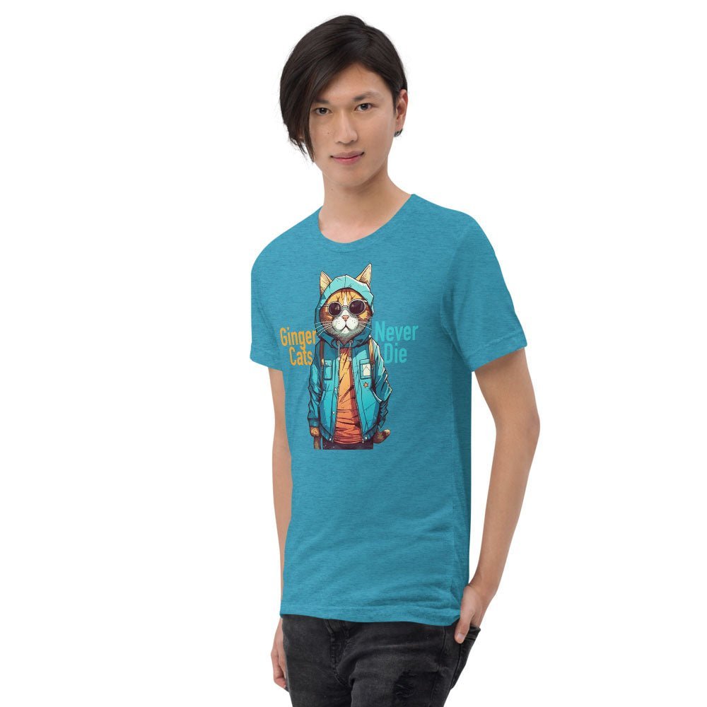 Ginger Cats Never Die | Unisex tri - blend t-shirt - Gorma & Friends