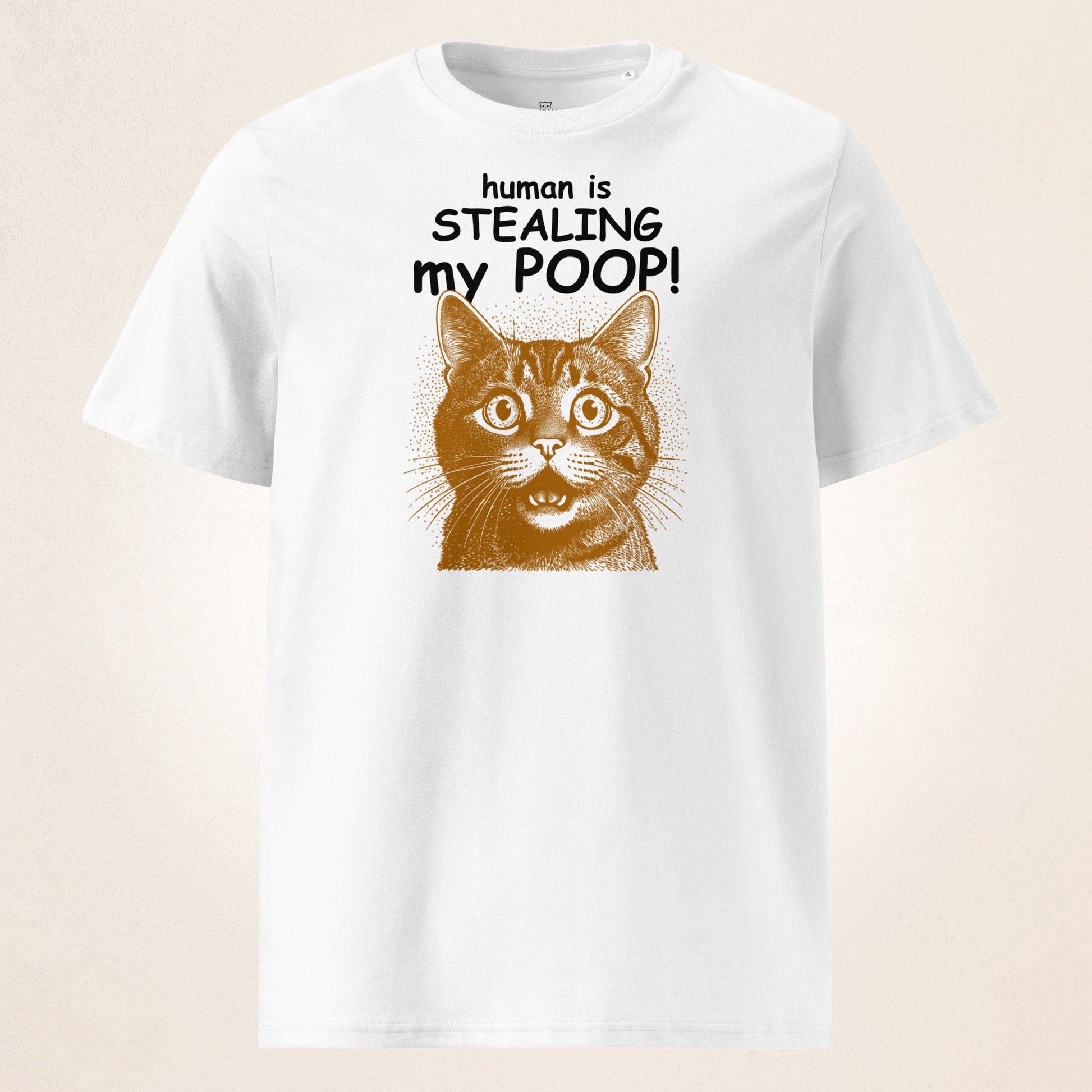 Human is Stealing my Poop! | organic cotton t-shirt - Gorma & Friends