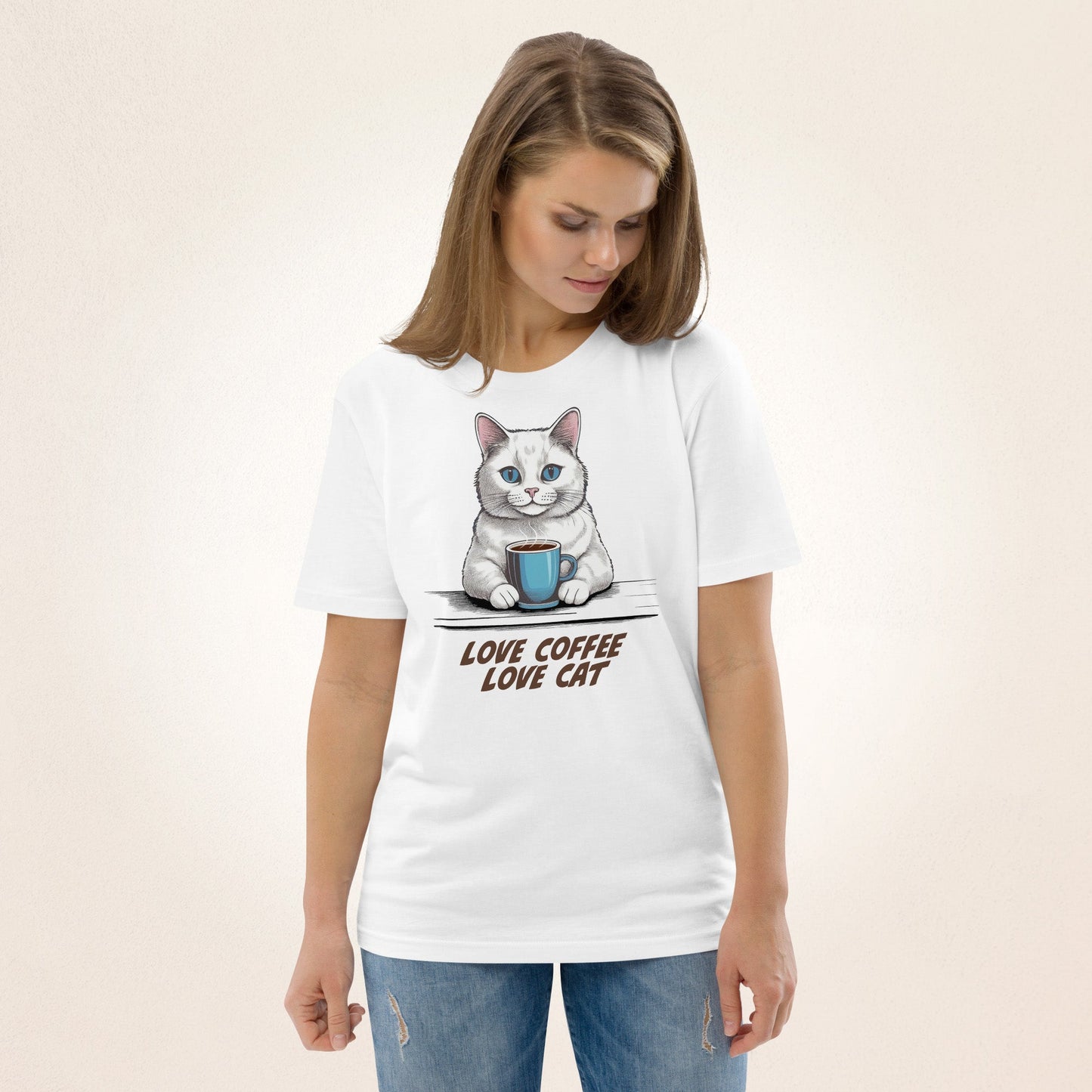 Love Coffee, Love Cat | organic cotton t-shirt - Gorma & Friends