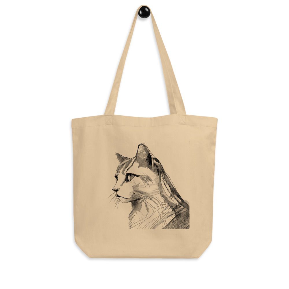 Pencil Drawing Cat | Eco Tote Bag - Gorma & Friends