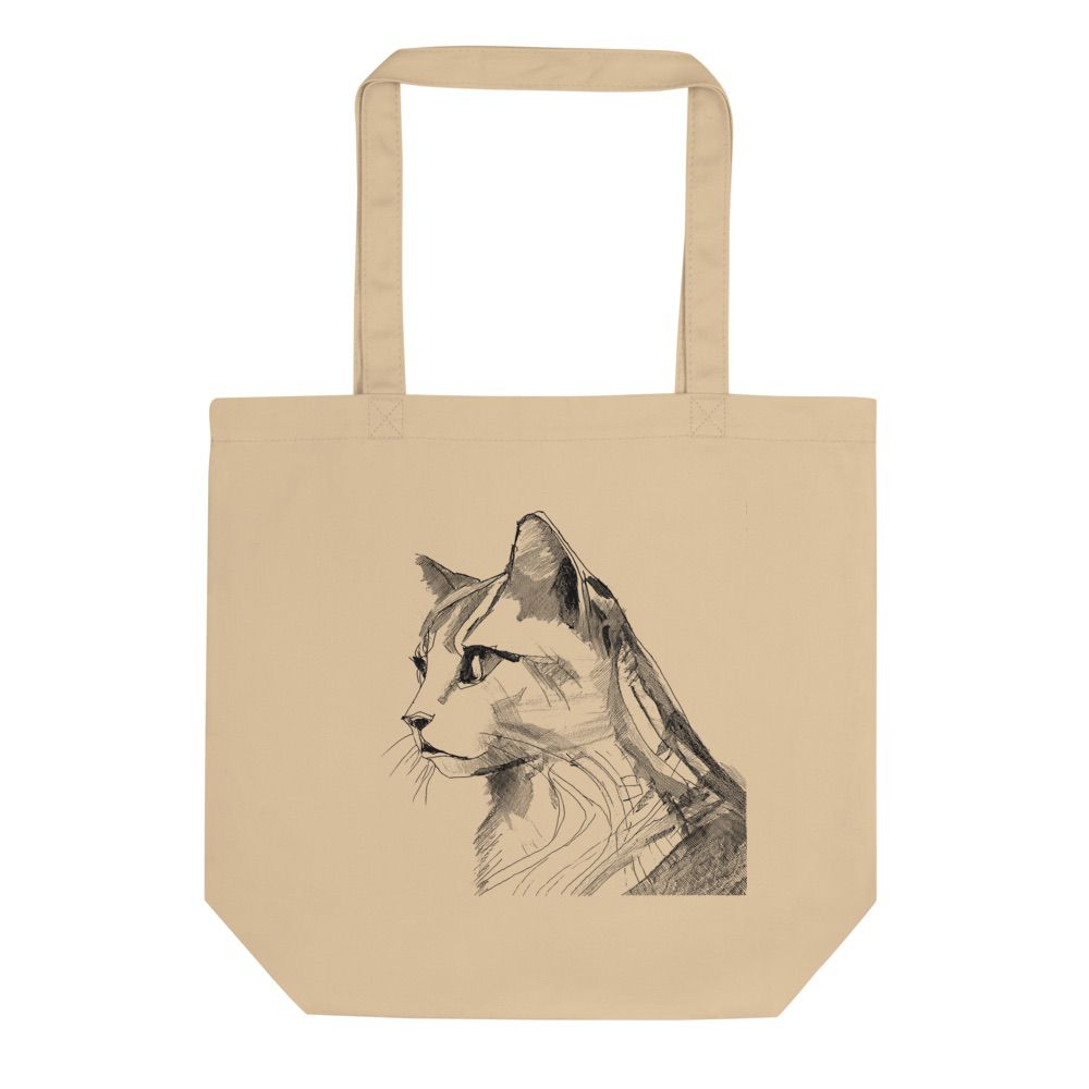 Pencil Drawing Cat | Eco Tote Bag - Gorma & Friends