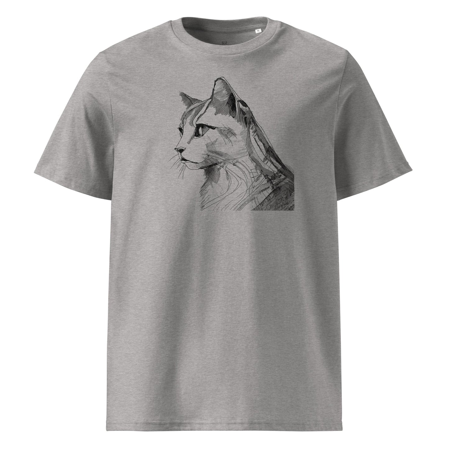 Pencil Drawing Cat | Unisex organic t-shirt - Gorma & Friends