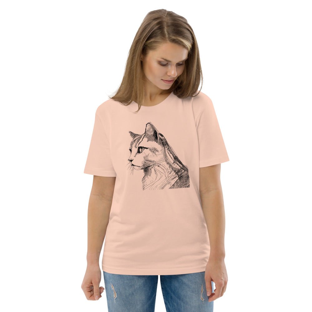 Pencil Drawing Cat | Unisex organic t-shirt - Gorma & Friends