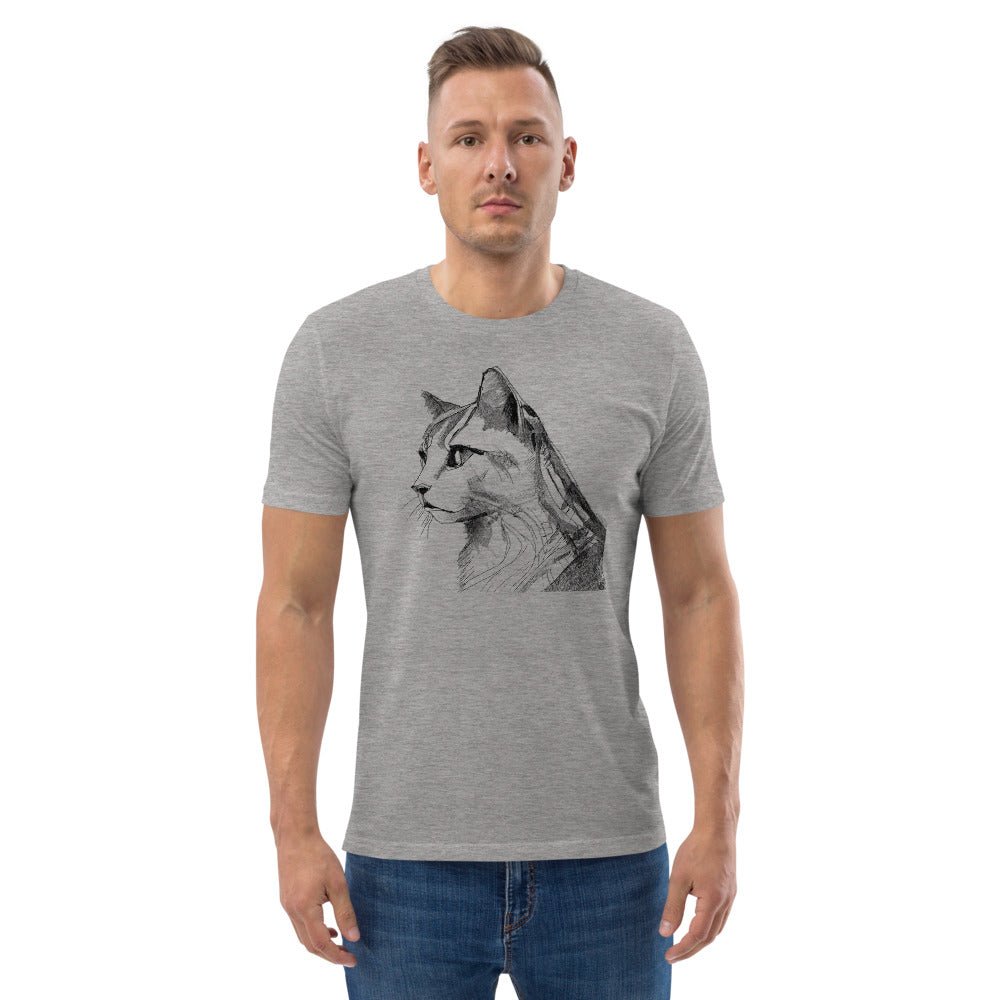 Pencil Drawing Cat | Unisex organic t-shirt - Gorma & Friends