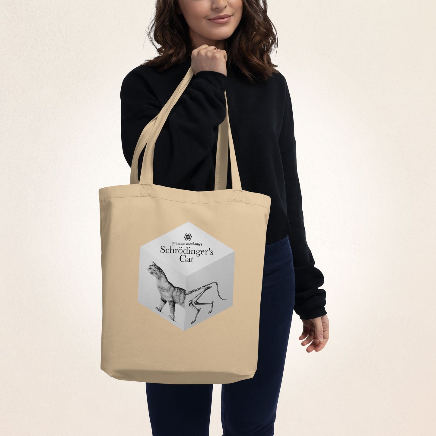 Schrödinger's Cat, for cat lovers + physicists | Eco Tote Bag - Gorma & Friends