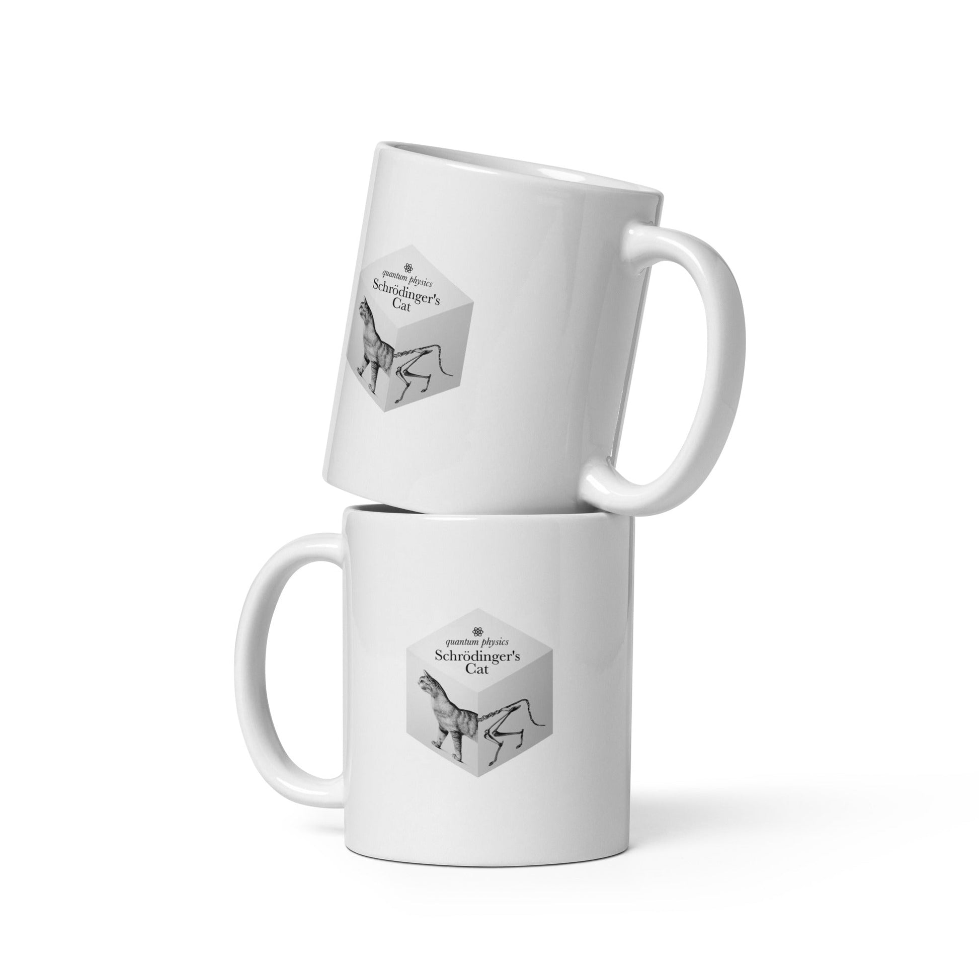 Schrödinger's Cat, for cat lovers + physicists | White glossy mug - Gorma & Friends