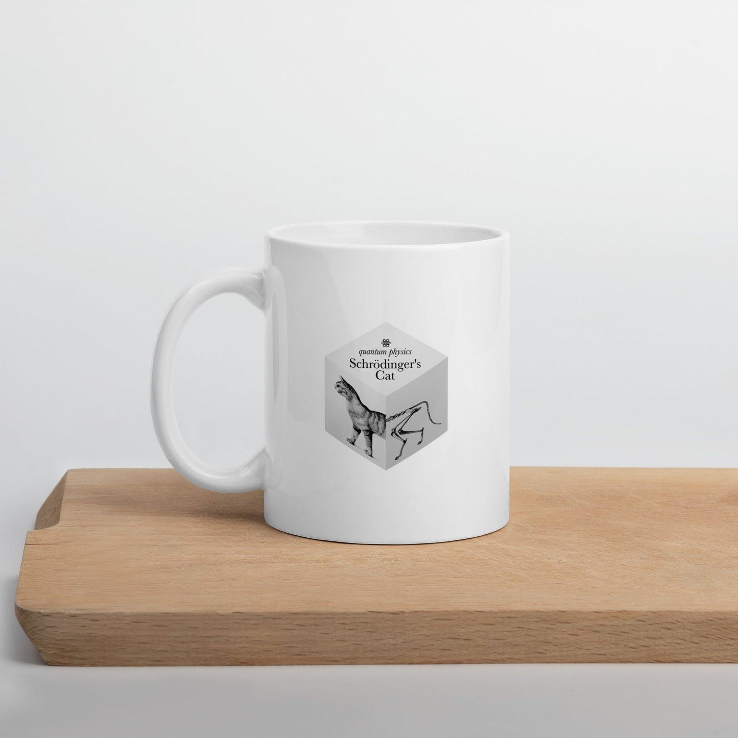 Schrödinger's Cat, for cat lovers + physicists | White glossy mug - Gorma & Friends