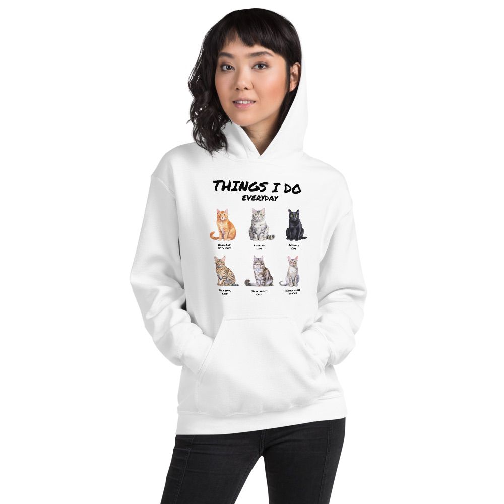 Things I Do Everyday (as a cat person) | Unisex Hoodie - Gorma & Friends