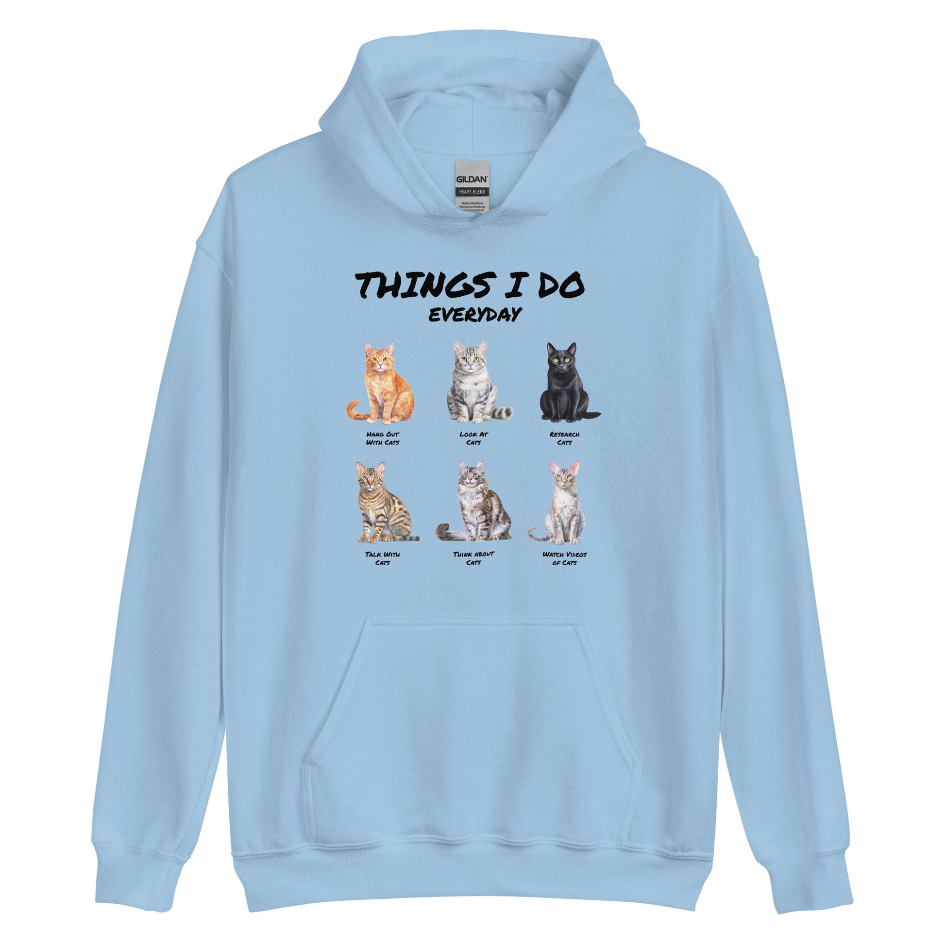 Things I Do Everyday (as a cat person) | Unisex Hoodie - Gorma & Friends