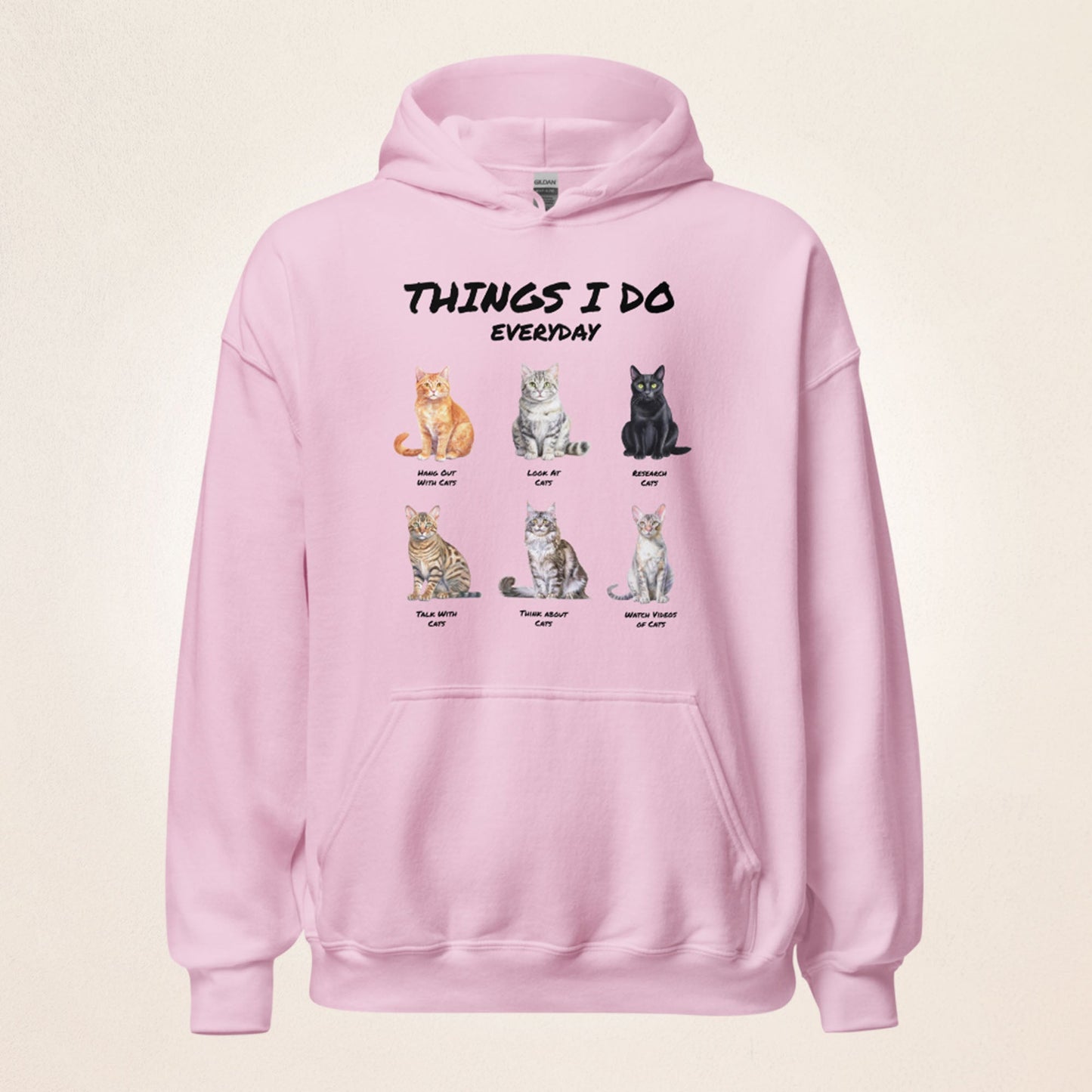 Things I Do Everyday (as a cat person) | Unisex Hoodie - Gorma & Friends