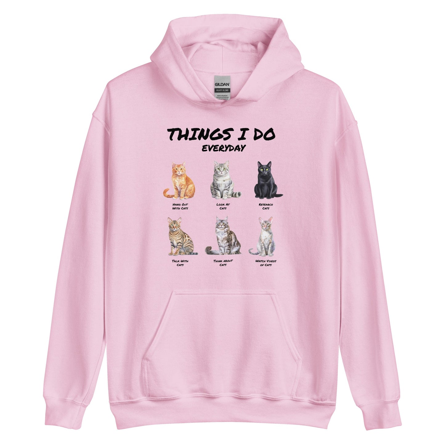 Things I Do Everyday (as a cat person) | Unisex Hoodie - Gorma & Friends