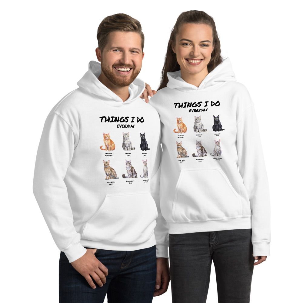 Things I Do Everyday (as a cat person) | Unisex Hoodie - Gorma & Friends