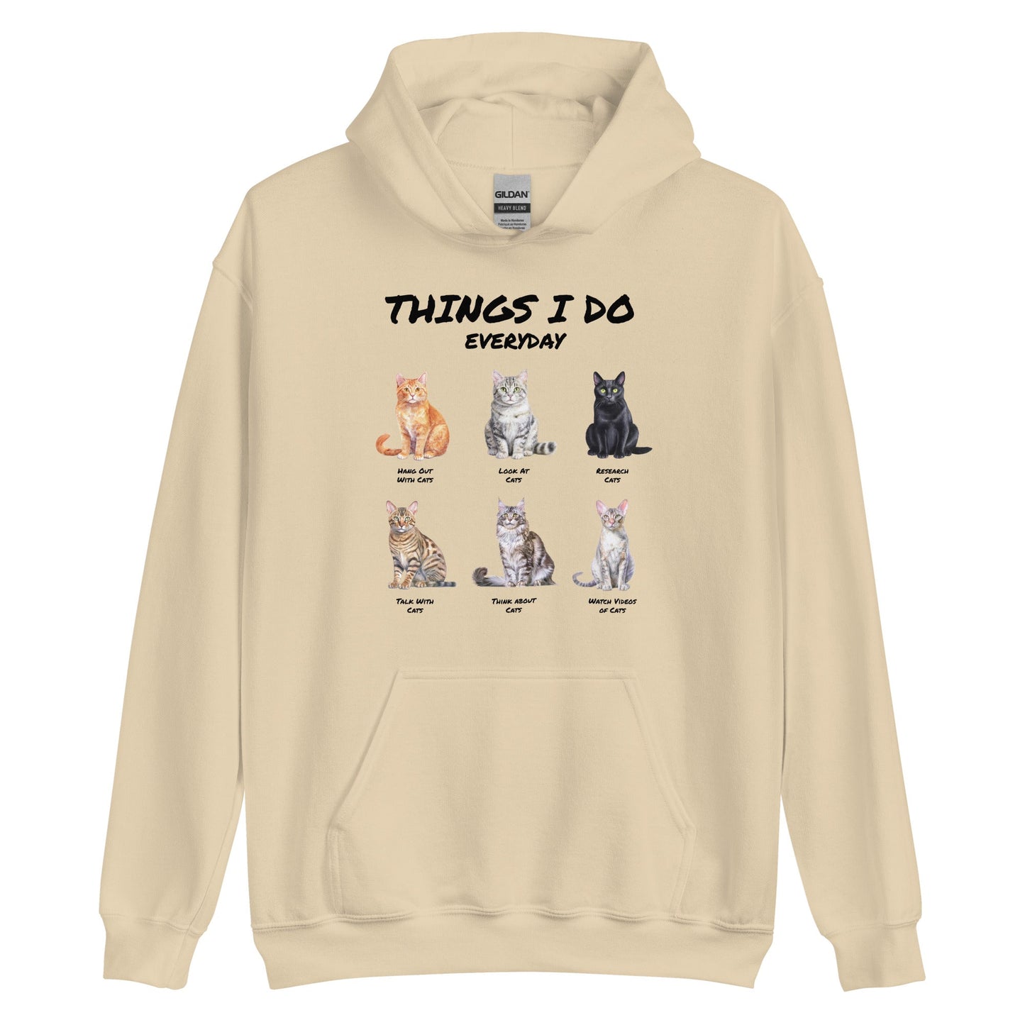 Things I Do Everyday (as a cat person) | Unisex Hoodie - Gorma & Friends