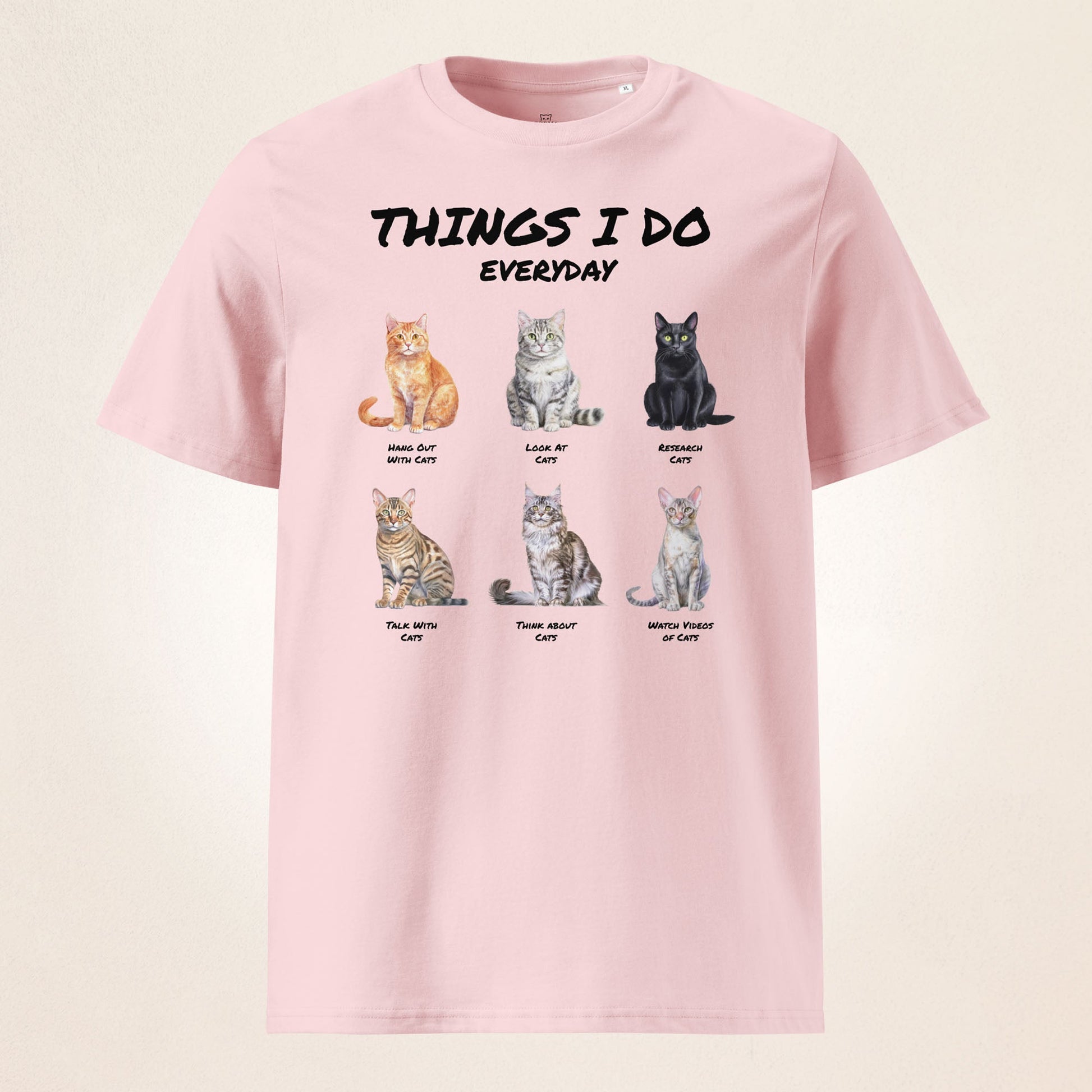 Things I Do Everyday (as a cat person) | Unisex organic cotton t-shirt - Gorma & Friends