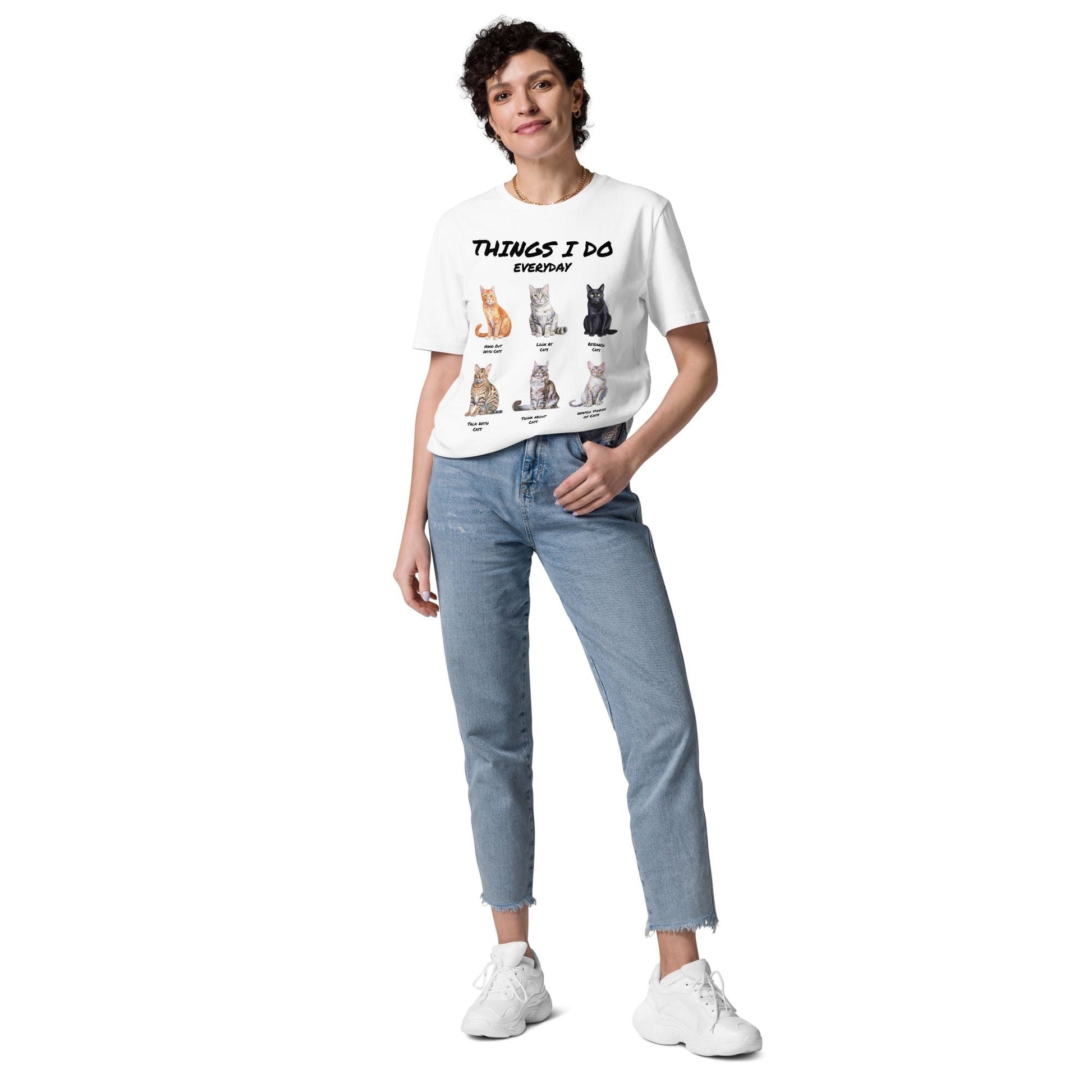 Things I Do Everyday (as a cat person) | Unisex organic cotton t-shirt - Gorma & Friends