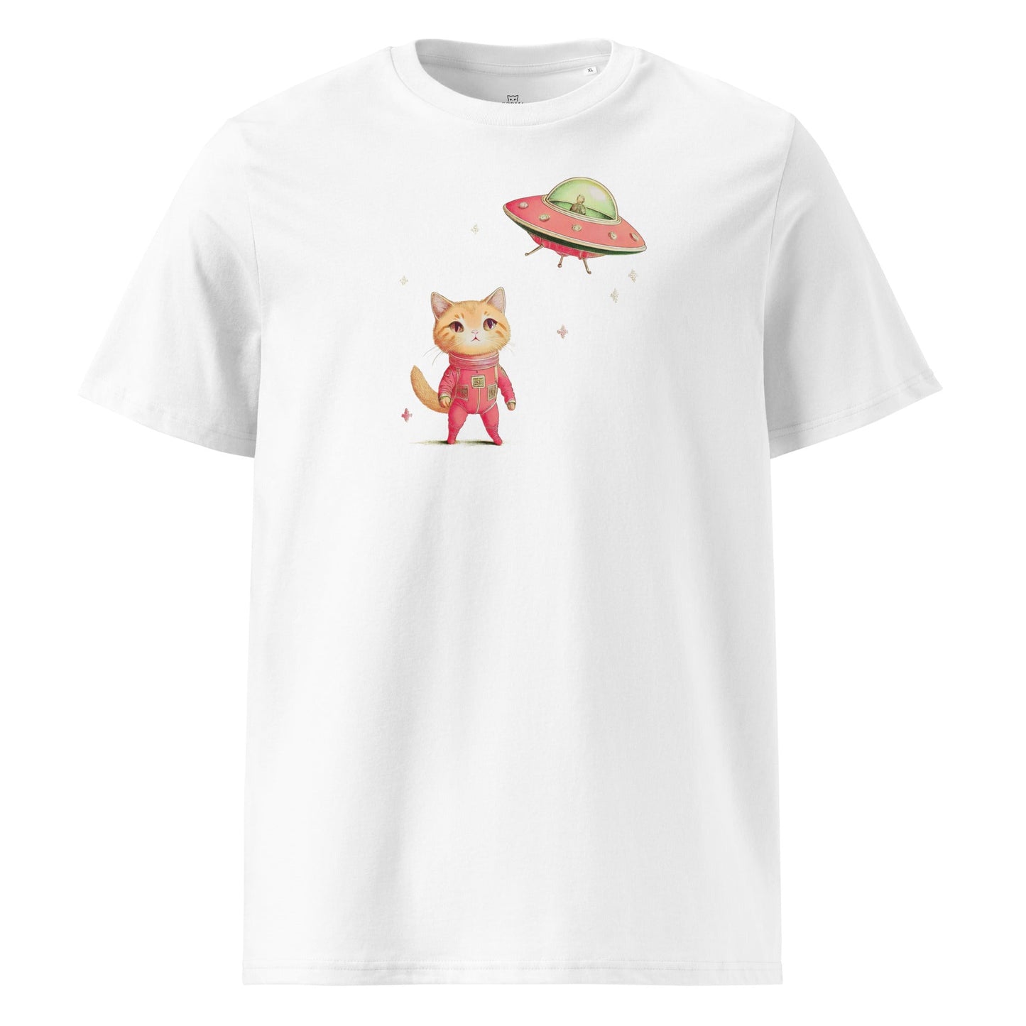 UFO and Cat | Unisex organic cotton t-shirt - Gorma & Friends