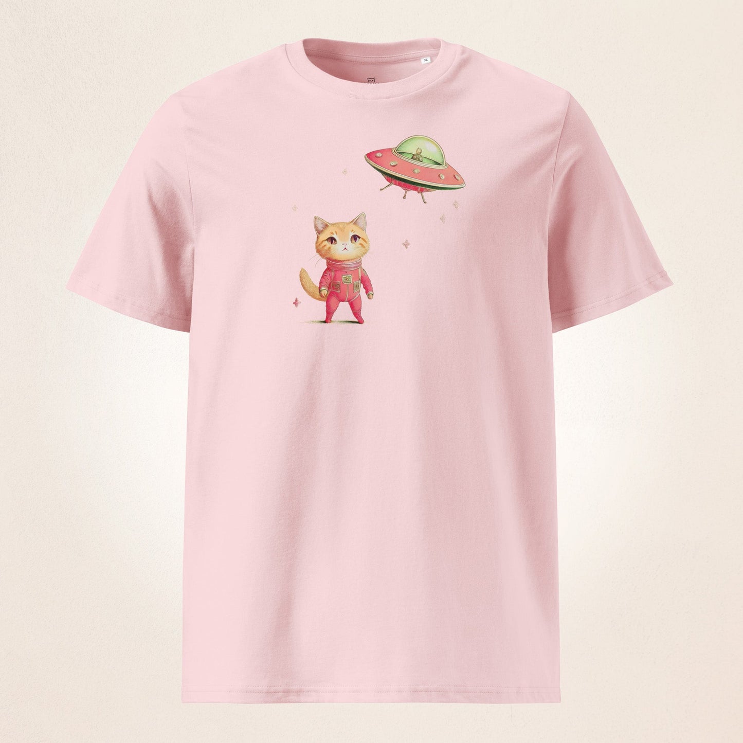 UFO and Cat | Unisex organic cotton t-shirt - Gorma & Friends