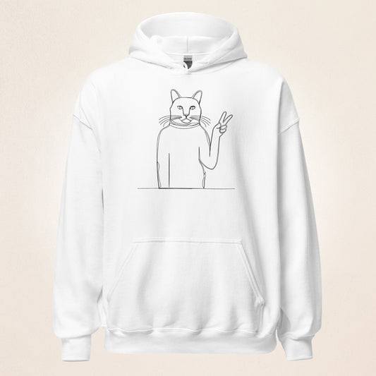 Ugly Cat Victory | Unisex Hoodie - Gorma & Friends