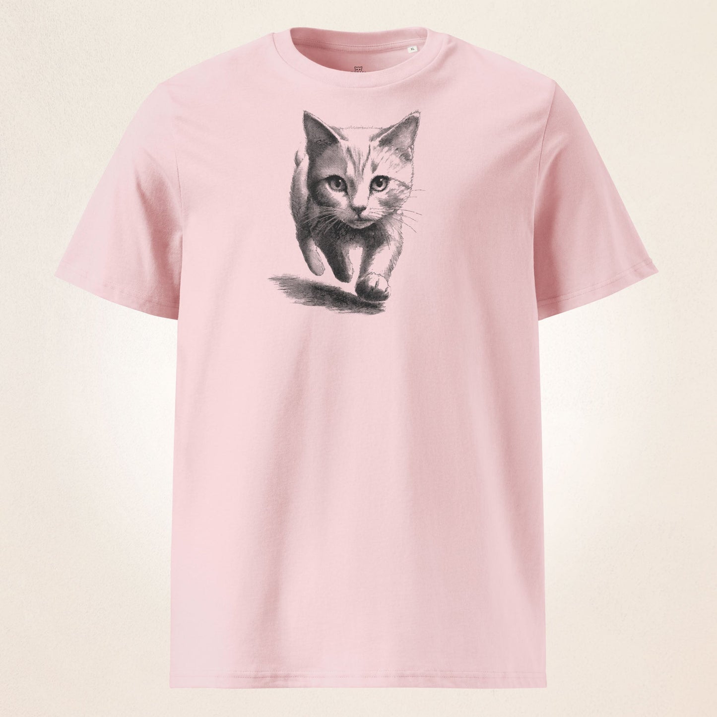 Walking Kitten Sketch | organic cotton t-shirt - Gorma & Friends