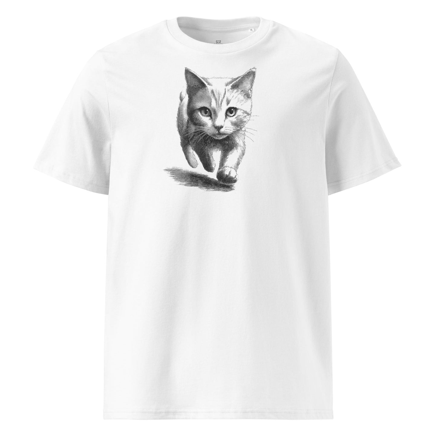 Walking Kitten Sketch | organic cotton t-shirt - Gorma & Friends