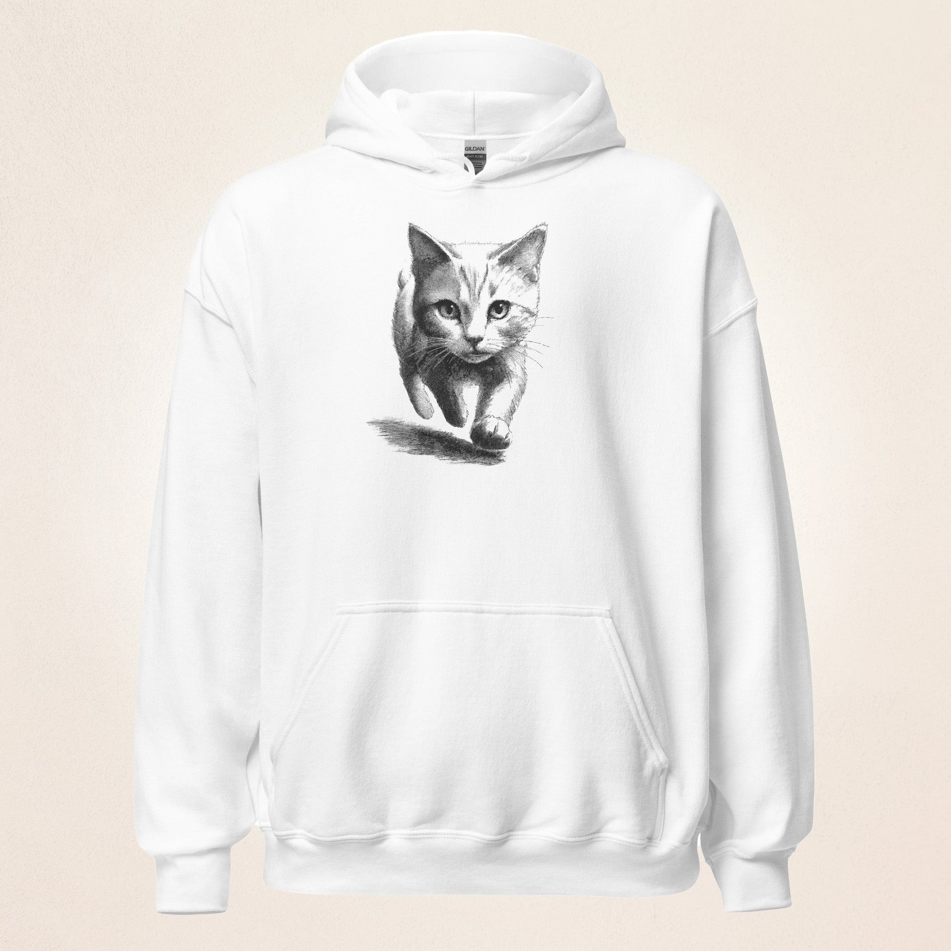 Walking Kitten Sketch | Unisex Hoodie - Gorma & Friends