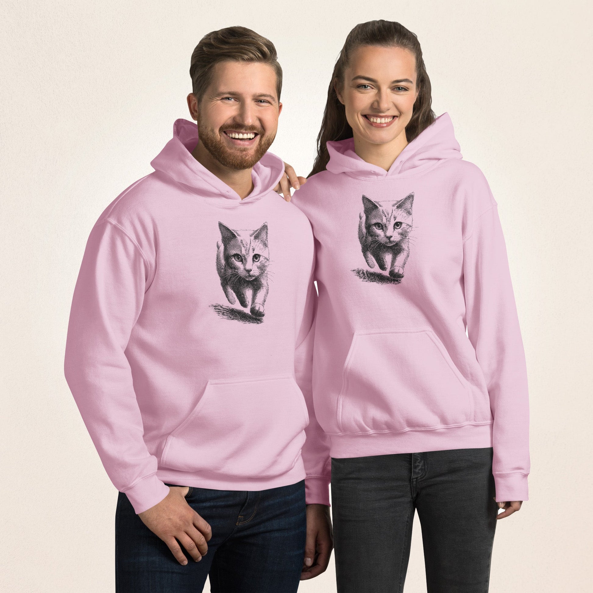 Walking Kitten Sketch | Unisex Hoodie - Gorma & Friends