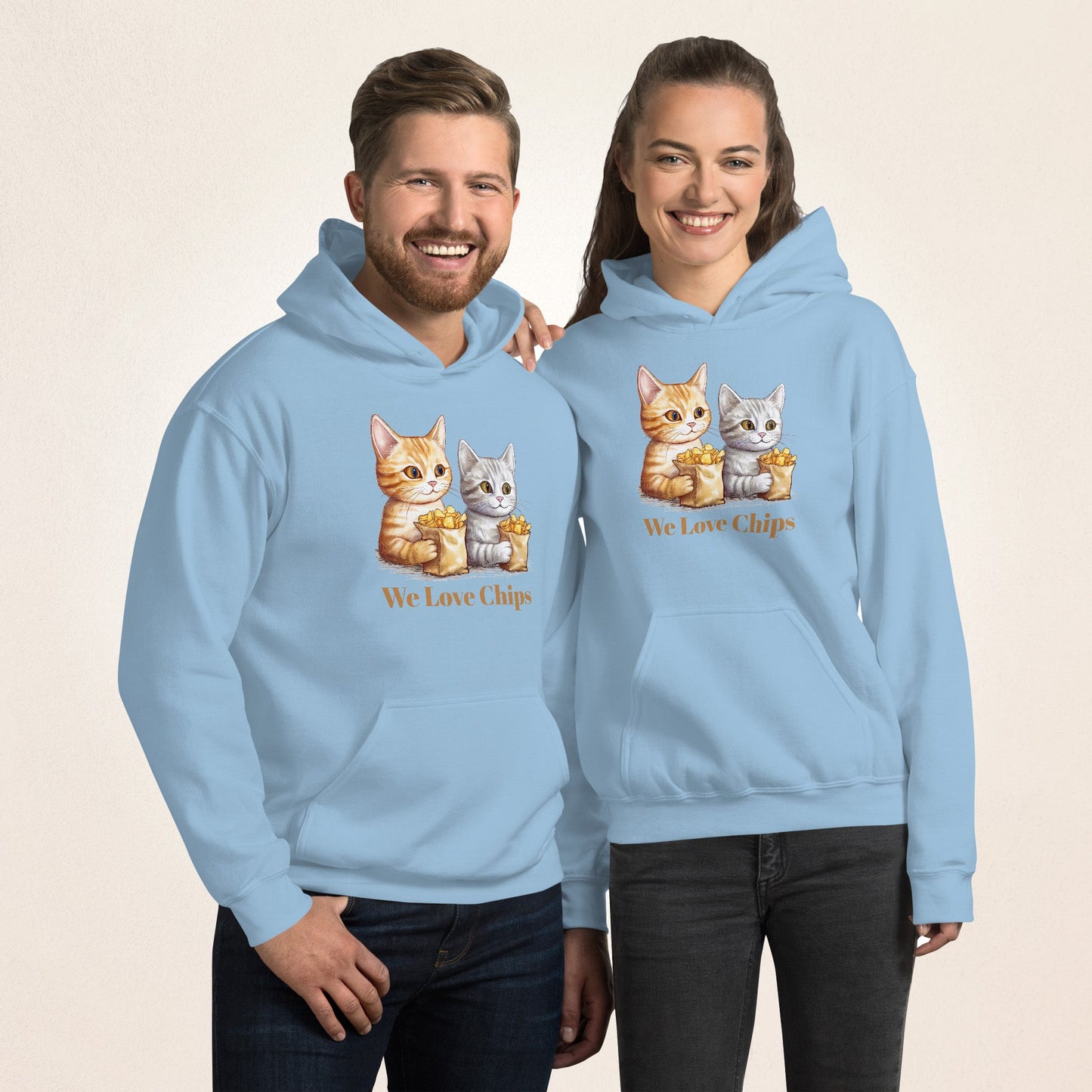 We Love Chips (and Cats) | Unisex Hoodie - Gorma & Friends