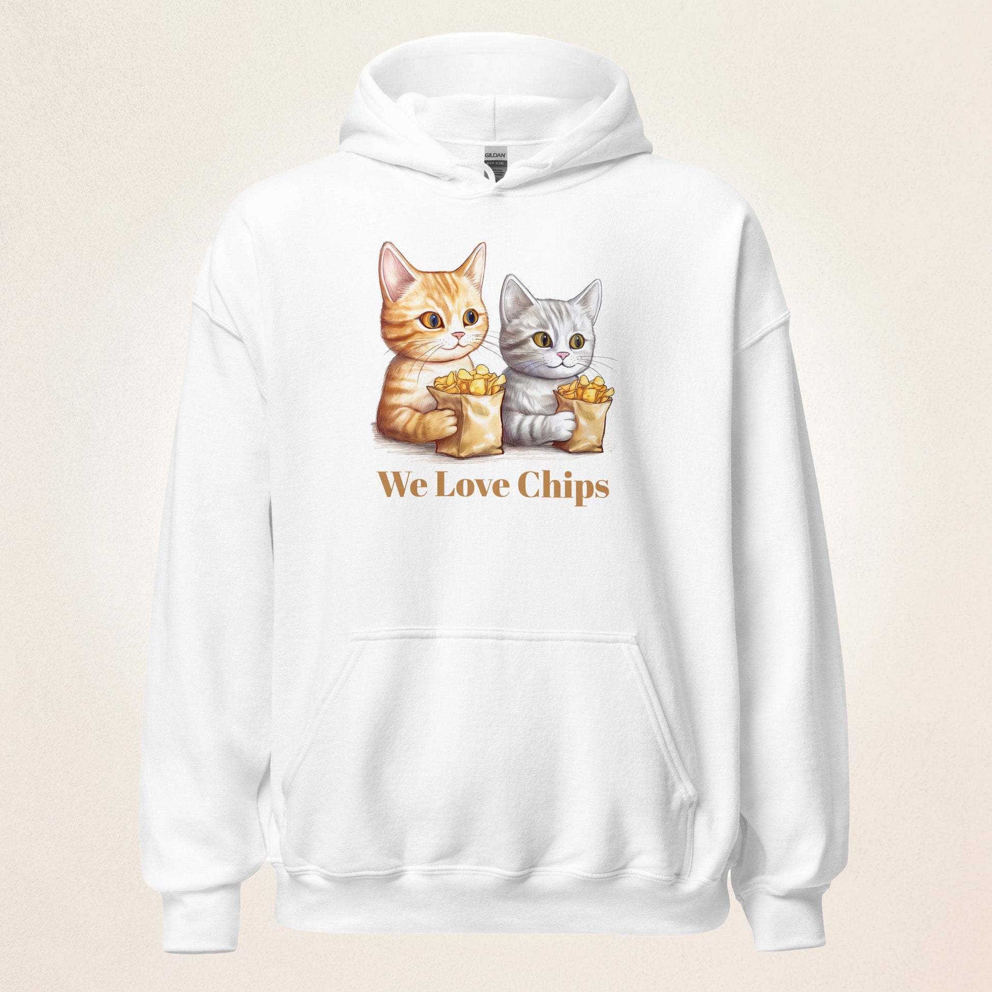 We Love Chips (and Cats) | Unisex Hoodie - Gorma & Friends