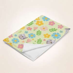 Furry Friend Blanket: Customized Pet Portrait - Spring Color | 個人化寵物毛氈（春色）