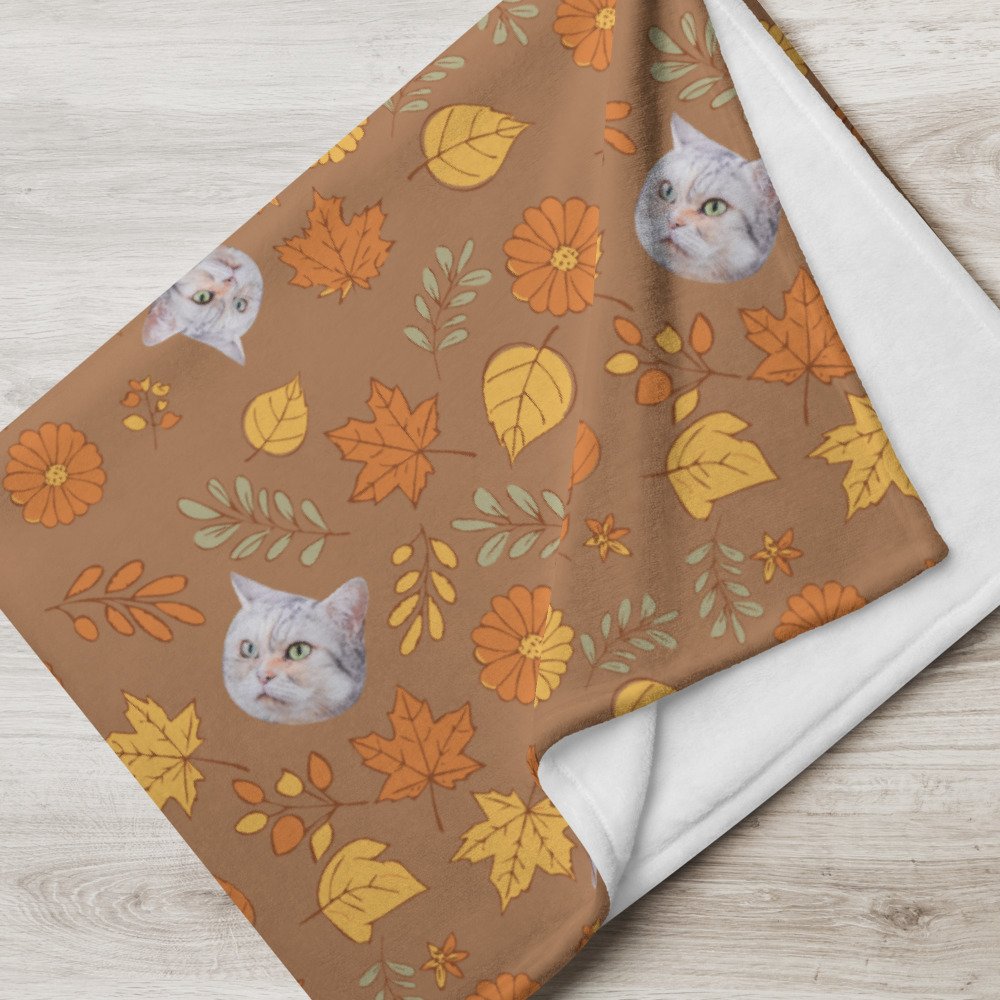 Furry Friend Blanket: Customized Pet Portrait - Autumn Color | 個人化寵物毛氈(秋色) - Image 4
