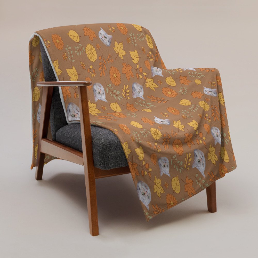 Furry Friend Blanket: Customized Pet Portrait - Autumn Color | 個人化寵物毛氈(秋色) - Image 6