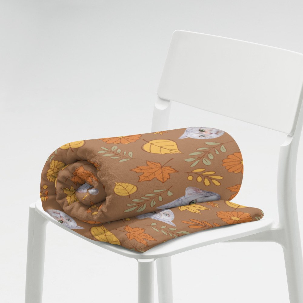 Furry Friend Blanket: Customized Pet Portrait - Autumn Color | 個人化寵物毛氈(秋色) - Image 7
