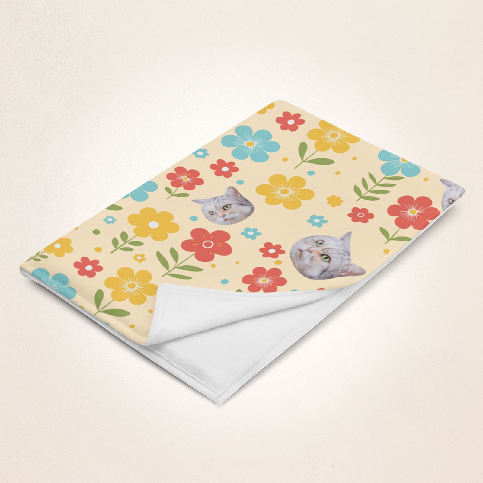 Furry Friend Blanket: Customized Pet Portrait - Summer Color | 個人化寵物毛氈(夏色)